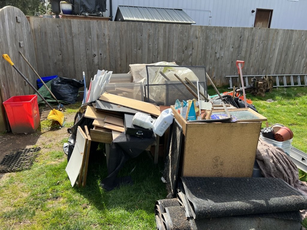 Backyard cleanout & debris removal