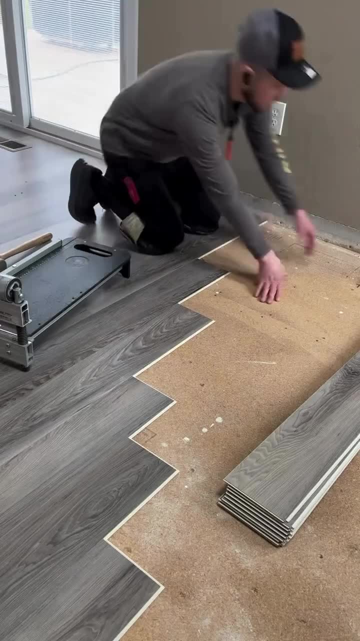 Luxury vinyl plank flooring install